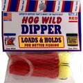 Magic Catfish Bait Hogwild Dipper Worm, Red, 2PK BDW23